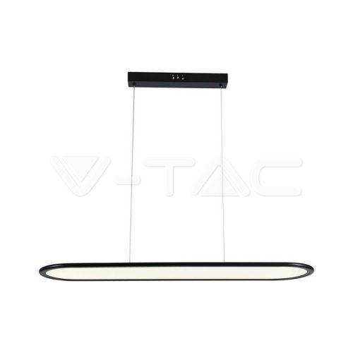 24W LED függőlámpa, fekete színű, 4000K, 80x100 cm (V-TAC)