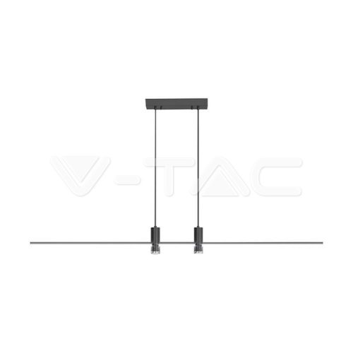 19W LED dizájner függőlámpa, fekete színű, 3000K (V-TAC)