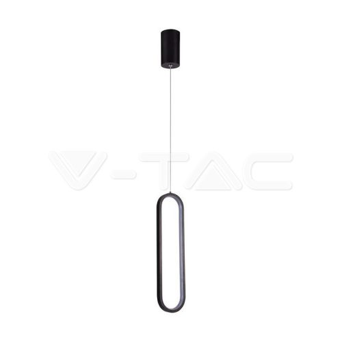 9W LED dizájner függőlámpa, fekete színű, 4000K, 19.5x17.5x100 cm (V-TAC)