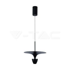   9W LED dizájner függőlámpa, fekete színű, 3000K, 30x320x100 cm (V-TAC)