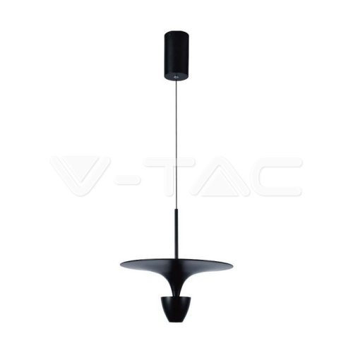 9W LED dizájner függőlámpa, fekete színű, 4000K, 30x320x100 cm (V-TAC)