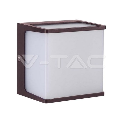 8W LED Fali lámpa barna színű IP65 3000K (V-TAC)