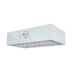   3W LED Napelemes fali világítás,érzékelővel 4000K, 3000K fehér színű (V-TAC)