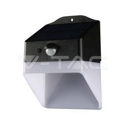   2W LED Napelemes fali világítás,érzékelővel 4000K fekete és fehér színű (V-TAC)