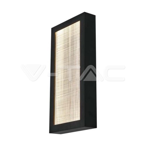 20W LED Kültéri, fali lámpa (W200*D50*H400 mm) 3000K fekete színű IP65 (V-TAC)