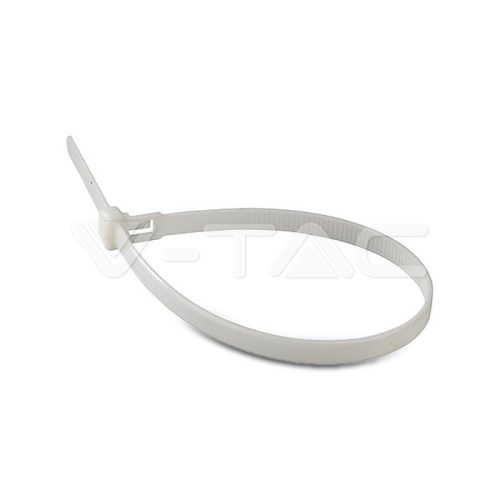 Kábelkötegelő 4.5 x 350mm, fehér színű, 100 db/csomag