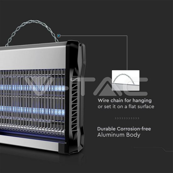 V-TAC ELEKTROMOS ROVARCSAPDA / 2 x 8W-os UV fénycsővel / 50m2-es hatótávolság / IP20 / VT-3216 11179 V-TAC ELEKTROMOS ROVARCSAPDA / 2 x 8W-os UV fénycsővel / 50m2-es hatótávolság / IP20 / VT-3216 11179