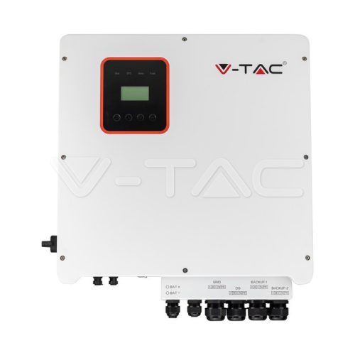 8 kW Háromfázisú, hibrid napelem inverter, hálózati be-/ki kapcsolóval 3 év garancia IP65