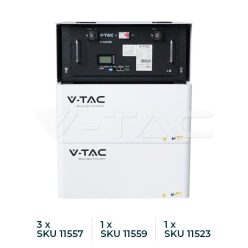   Rack tároló 9.6kWh VT-48200B Akkumulátorhoz, maximum 3 egység (V-TAC)