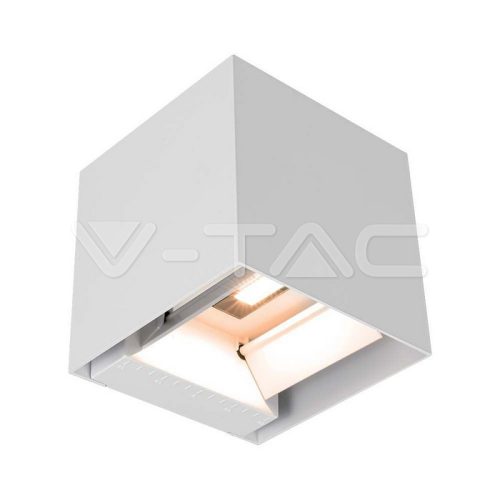 9W COB LED napelemes falilámpa akkumulátorral, 1x2600 mAh, 16 óra üzemidő, fehér színű, 3000K, IP65 (V-TAC)