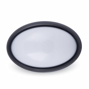   8W LED Mennyezeti lámpatest ovális fekete IP65 3000K - 1267 V-TAC