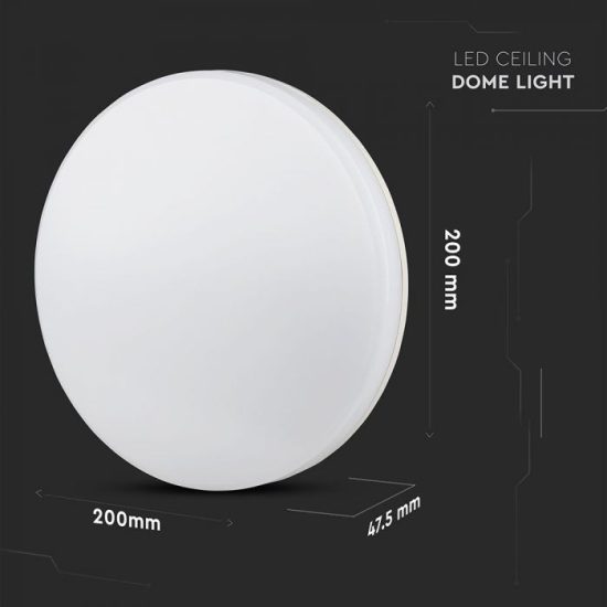 V-TAC LED MENNYEZETI LÁMPA / 15W / KÖR / VT-8033 meleg fehér 1388