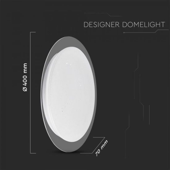 V-TAC LED DESIGN MENNYEZETI LÁMPA / 40W / Dimmelhető / 3 in 1 vezérlővel / VT-8401 14741