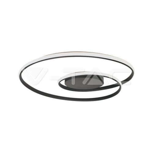 48W LED Egyedi dizájn függőlámpa 600*50mm Triac fényerőszabályzóval 4000K fekete színű (V-TAC)