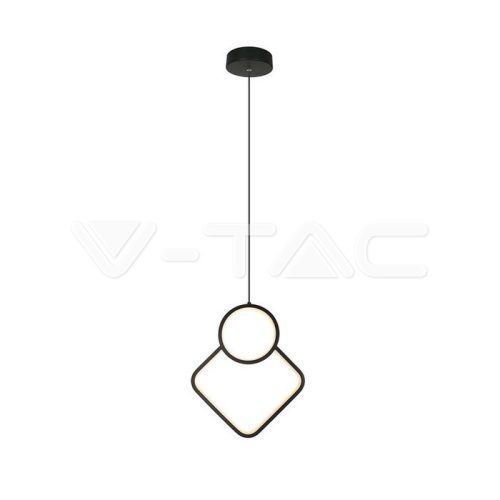 12W LED Egyedi dizájn függőlámpa 280 x 1800mm fekete színű 3000K (V-TAC)