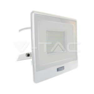   50W Mozgásérzékelős LED reflektor Samsung chip IP65 3000K - PRO20301 V-TAC