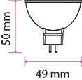 LED spotlámpa 6,5W MR16 Samsung chip 12V 110° 3000K - PRO204 V-TAC