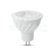 LED Spot izzó SAMSUNG Chip GU5.3 6.5W MR16 Fodros műanyag lencsevédővel 38' 6400K