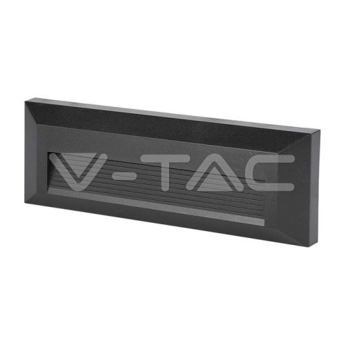 3W LED Lépcsővilágítás, fekete színű, téglalap forma 3000K