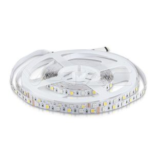   8W LED szalag 5050 - 60 LED/m RGB+DW (nem vízálló) - 212552 (5 méter) V-TAC