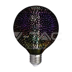 LED izzó 3W Filament E27 G125 3D 3000K