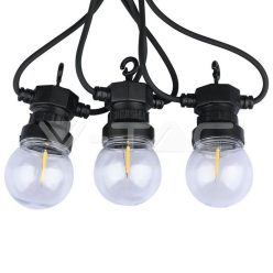 LED Fényfüzér 5m 10 izzóval 3000K