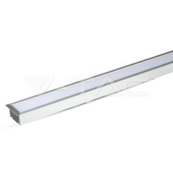   LED Lineáris lámpatest SAMSUNG Chip 40W süllyesztett, ezüst színű 4000K 1211x70x35mm (V-TAC)