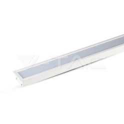   LED Lineáris lámpatest SAMSUNG Chip 40W süllyesztett, fehér szín 4000K 1211x70x35mm (V-TAC)