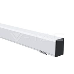   LED Lineáris lámpatest SAMSUNG Chip 40W sodronyos függesztékkel fehér színű 4000K 1200x50x65mm (V-TAC)