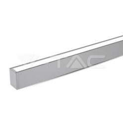   LED Lineáris lámpatest SAMSUNG Chip 40W sodronyos függesztékkel ezüst színű 4000K 1200x50x65mm (V-TAC)
