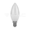 3,7W LED izzó E14 C37 Gyertya 3000K - 214216 V-TAC