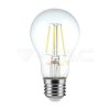 6W Retro LED izzó Filament E27 A60 Meleg fehér - 214272 V-TAC