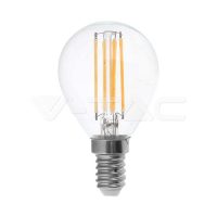   4W Retro LED izzó Filament E14 P45 Meleg fehér - 214300 V-TAC