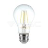 6W Retro LED izzó Filament E27 A60 Napfény fehér - 214303 V-TAC