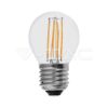 4W Retro LED izzó Filament E27 G45 Meleg fehér - 214306 V-TAC