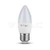 4,5W LED izzó E27 gyertya 3000K - 2143421 V-TAC