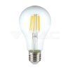 10W Retro LED izzó Filament E27 A67 Meleg fehér - 214410 V-TAC