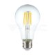 LED izzó 10W izzószálas E27 A60  6500K