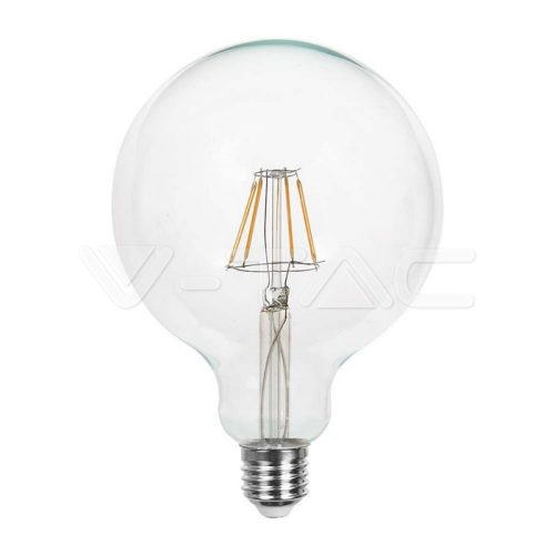 LED izzó 10W izzószálas  E27 G125  6500K