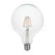 LED izzó 10W izzószálas  E27 G125  6500K