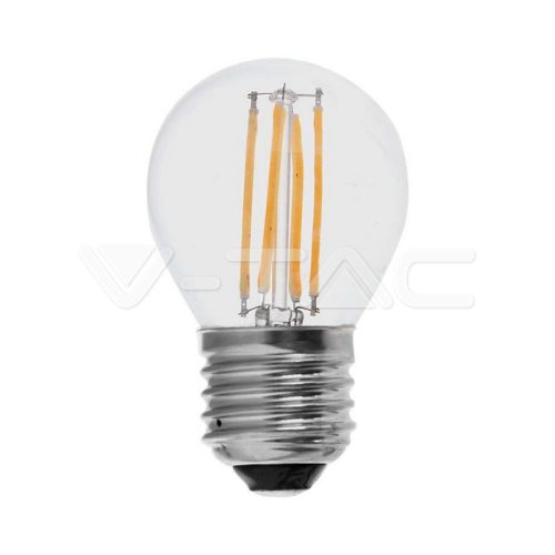 LED izzó 4W izzószálas E27 G45 6500K