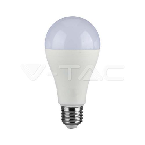 LED izzó 17W, műanyag, E27, A65, 4000K