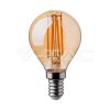 4W Retro LED izzó E14 Filament P45 szabadalmi borostyán burkolat 2200K - 214499 V-TAC