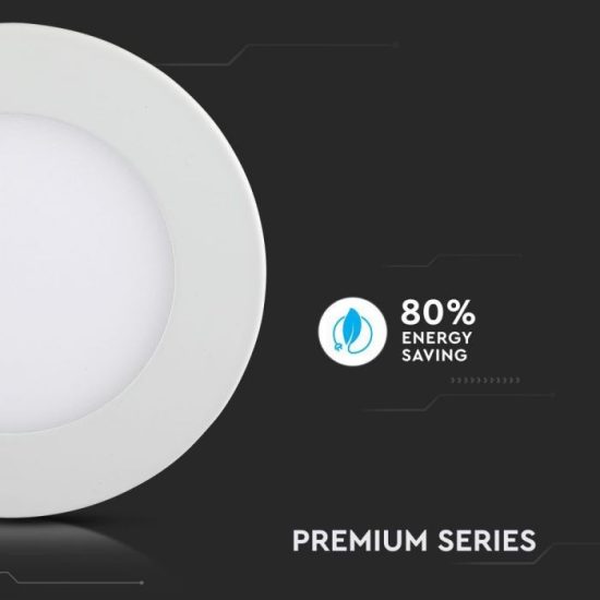 12W Kör Premium LED Panel süllyeszthető 4000K - 214858 V-TAC