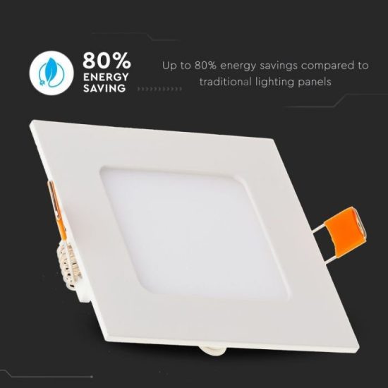 18W Négyszög Premium süllyeszthető LED panel 4000K - 214870 V-TAC