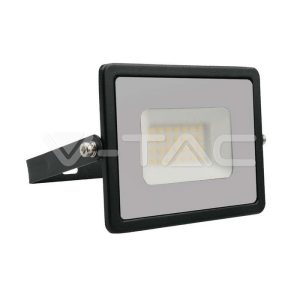 30W LED reflektor E-széria fekete 3000K - 215952 V-TAC