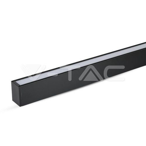 LED Lineáris lámpatest SAMSUNG Chip 40W függesztékkel, fekete szín 6400K 1200x35x67mm (V-TAC)