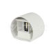 5W LED fali lámpa Bridglux Chippel, fehér színű, kerek forma IP65 3000K