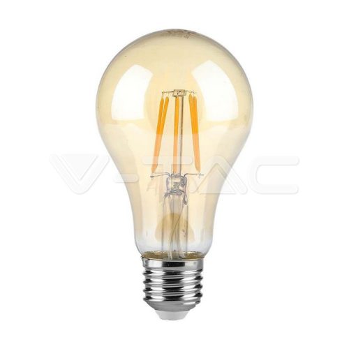 LED izzó 10W E27 izzószálas Borostyán üveg 2200K