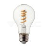 4W Retro LED izzó Spirál Filament E27 A60 Meleg fehér - 217336 V-TAC